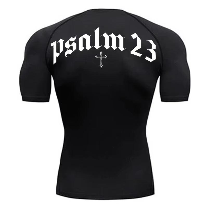 Compression Gym Shirt PSALM 23 - Apollo Gear World
